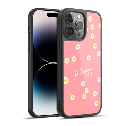 Monika Strigel Happy Daisy Coral Gel Armour Case For Apple iPhone 14 Pro Max
