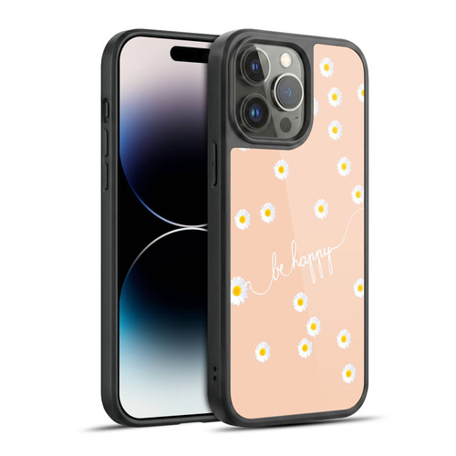 Monika Strigel Happy Daisy Peach Gel Armour Case For Apple iPhone 14 Pro Max