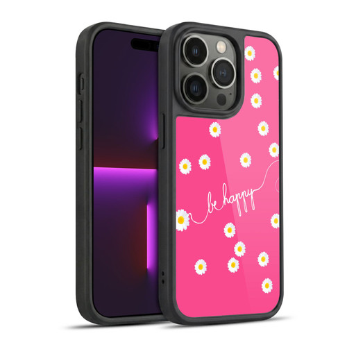 Monika Strigel Happy Daisy Hotpink Gel Armour Case For Apple iPhone 14 Pro