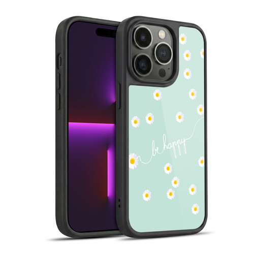 Monika Strigel Happy Daisy Mint Gel Armour Case For Apple iPhone 14 Pro