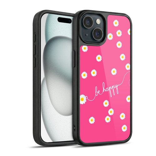 Monika Strigel Happy Daisy Hotpink Gel Armour Case For Apple iPhone 15
