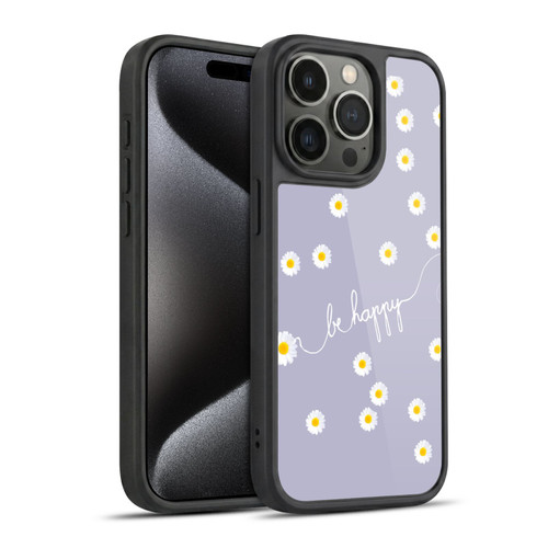 Monika Strigel Happy Daisy Lavender Gel Armour Case For Apple iPhone 15 Pro