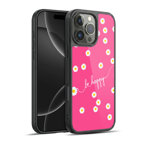 Monika Strigel Happy Daisy Hotpink Gel Armour Case For Apple iPhone 16 Pro Max