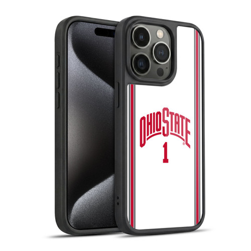 Ohio State University Jersey Basketball Away Gel Armour Case For Apple iPhone 15 Pro