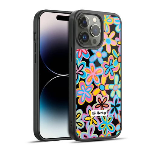 P.D. Moreno Patterns Retro Flowers Gel Armour Case For Apple iPhone 14 Pro Max