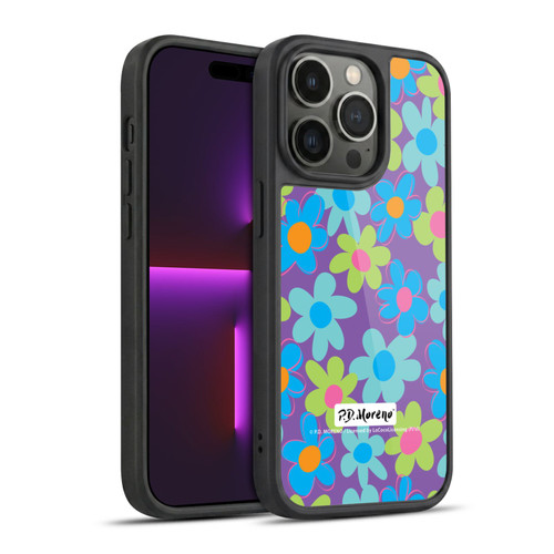P.D. Moreno Patterns Purple Gel Armour Case For Apple iPhone 14 Pro