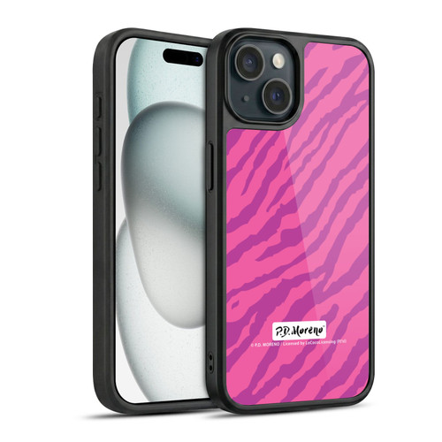P.D. Moreno Patterns Pink Zebra Gel Armour Case For Apple iPhone 15