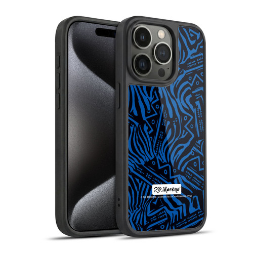 P.D. Moreno Patterns Tribal Zebra Gel Armour Case For Apple iPhone 15 Pro