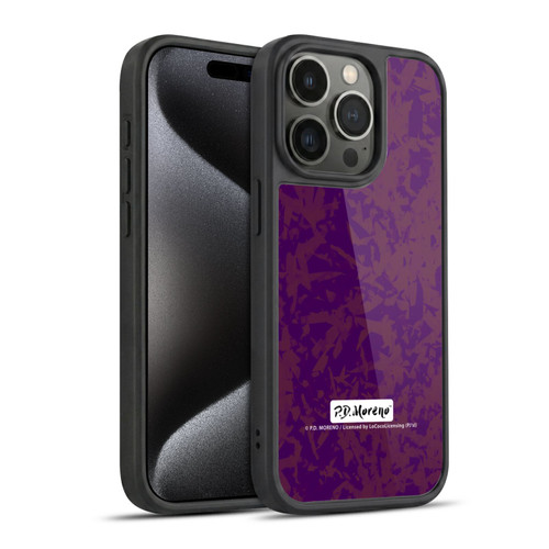 P.D. Moreno Patterns Violet Gel Armour Case For Apple iPhone 15 Pro