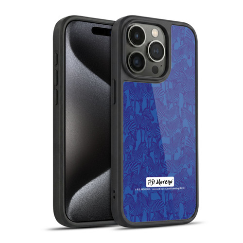 P.D. Moreno Patterns Zebra Gel Armour Case For Apple iPhone 15 Pro
