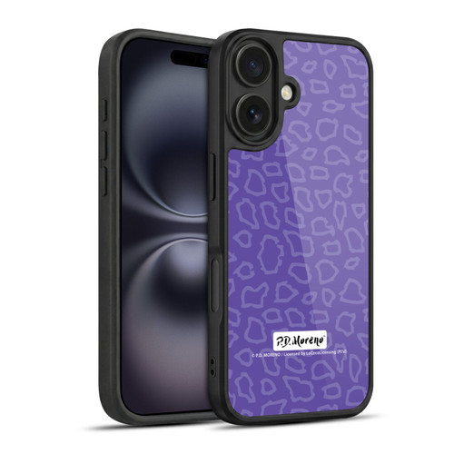 P.D. Moreno Patterns Purple Leopard Gel Armour Case For Apple iPhone 16