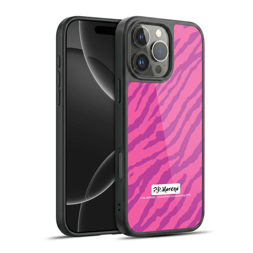 P.D. Moreno Patterns Pink Zebra Gel Armour Case For Apple iPhone 16 Pro Max