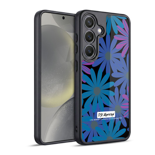 P.D. Moreno Patterns Midnight Daisies Gel Armour Case For Samsung Galaxy S24 5G