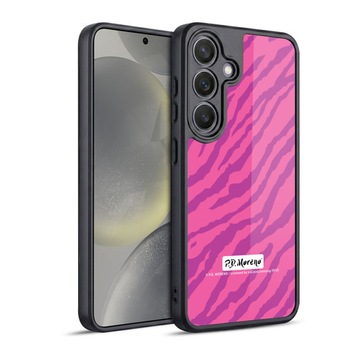 P.D. Moreno Patterns Pink Zebra Gel Armour Case For Samsung Galaxy S24 5G