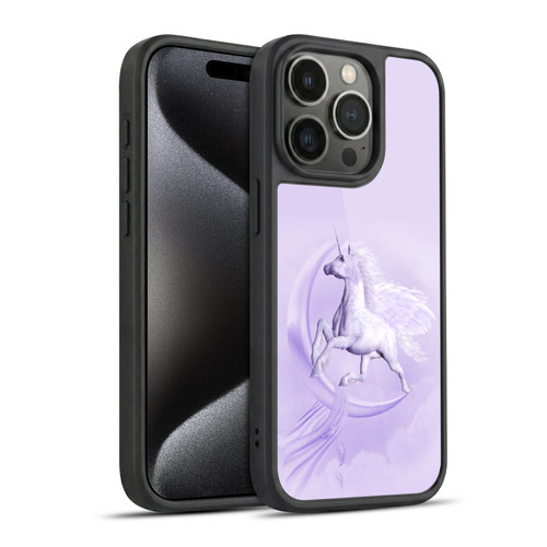 Simone Gatterwe Pegasus And Unicorns Pegasus In Moon Gel Armour Case For Apple iPhone 15 Pro