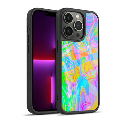 Suzan Lind Marble Abstract Rainbow Gel Armour Case For Apple iPhone 13 Pro