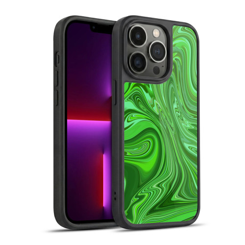 Suzan Lind Marble Emerald Green Gel Armour Case For Apple iPhone 13 Pro
