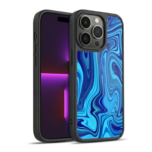 Suzan Lind Marble Blue Gel Armour Case For Apple iPhone 14 Pro