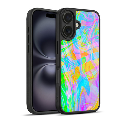 Suzan Lind Marble Abstract Rainbow Gel Armour Case For Apple iPhone 16