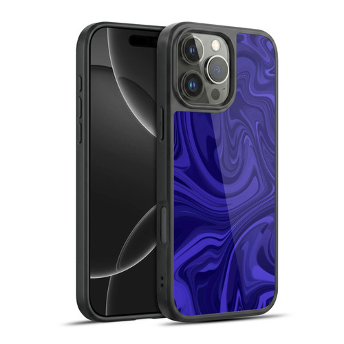 Suzan Lind Marble Indigo Gel Armour Case For Apple iPhone 16 Pro Max