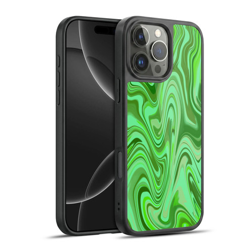 Suzan Lind Marble Light Green Gel Armour Case For Apple iPhone 16 Pro Max