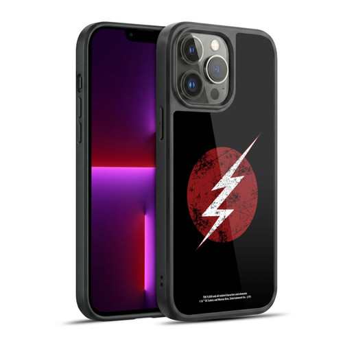 The Flash TV Series Logos Distressed Look Gel Armour Case For Apple iPhone 13 Pro Max