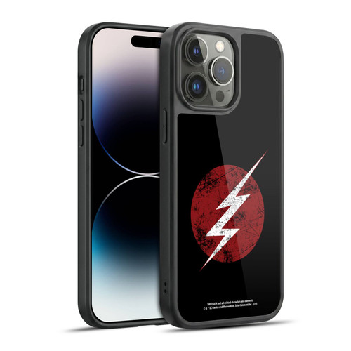 The Flash TV Series Logos Distressed Look Gel Armour Case For Apple iPhone 14 Pro Max