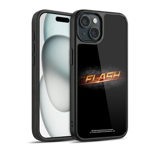 The Flash TV Series Logos Black Gel Armour Case For Apple iPhone 15