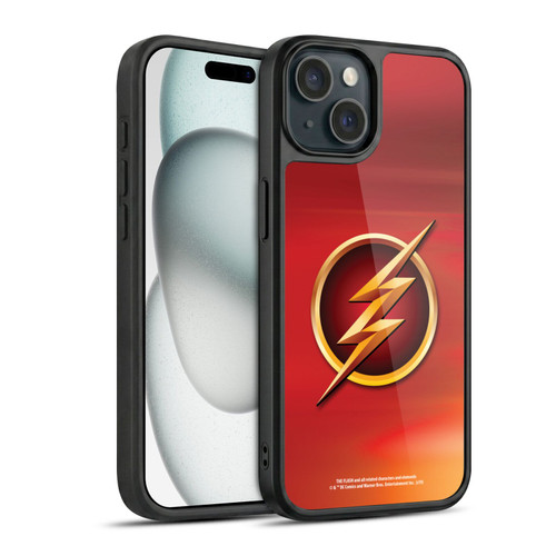 The Flash TV Series Logos Red Gel Armour Case For Apple iPhone 15