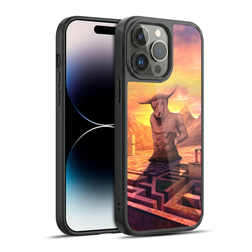 Anthony Christou Fantasy Art Minotaur In Labyrinth Gel Armour Case For Apple iPhone 14 Pro Max