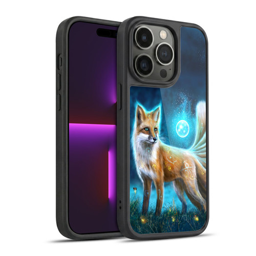 Anthony Christou Fantasy Art Magic Fox In Moonlight Gel Armour Case For Apple iPhone 14 Pro