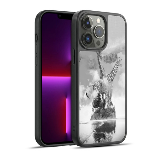 Dave Loblaw Animals Giraffe In The Mist Gel Armour Case For Apple iPhone 13 Pro Max