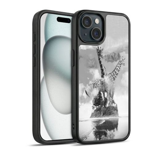 Dave Loblaw Animals Giraffe In The Mist Gel Armour Case For Apple iPhone 15