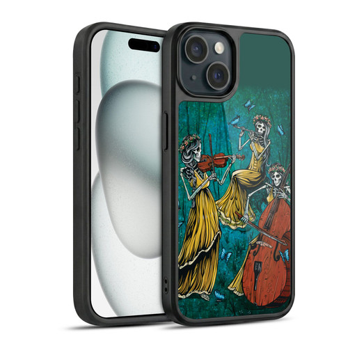 David Lozeau Colourful Art Three Female Gel Armour Case For Apple iPhone 15