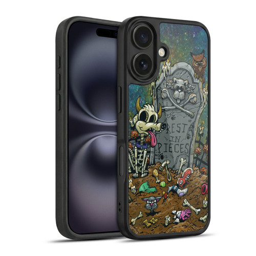 David Lozeau Colourful Art Halloween Dog Gel Armour Case For Apple iPhone 16