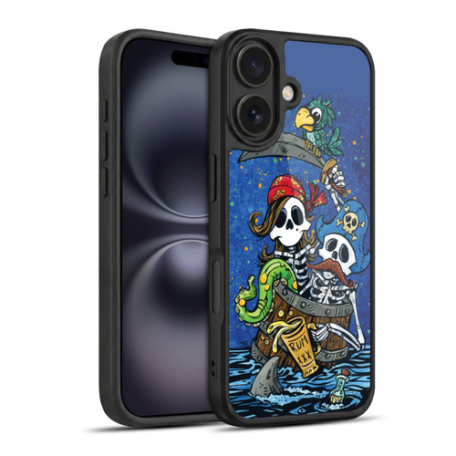 David Lozeau Colourful Art Pirate Couple Gel Armour Case For Apple iPhone 16