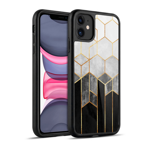 Elisabeth Fredriksson Sparkles Charcoal Hexagons Gel Armour Case For Apple iPhone 11