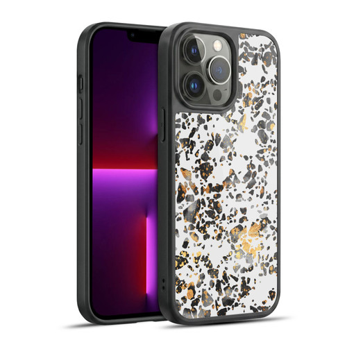 Elisabeth Fredriksson Sparkles Gold Speckled Terrazzo Gel Armour Case For Apple iPhone 13 Pro Max