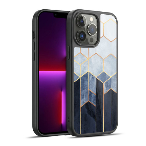 Elisabeth Fredriksson Sparkles Soft Blue Hexagons Gel Armour Case For Apple iPhone 13 Pro Max