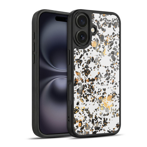 Elisabeth Fredriksson Sparkles Gold Speckled Terrazzo Gel Armour Case For Apple iPhone 16