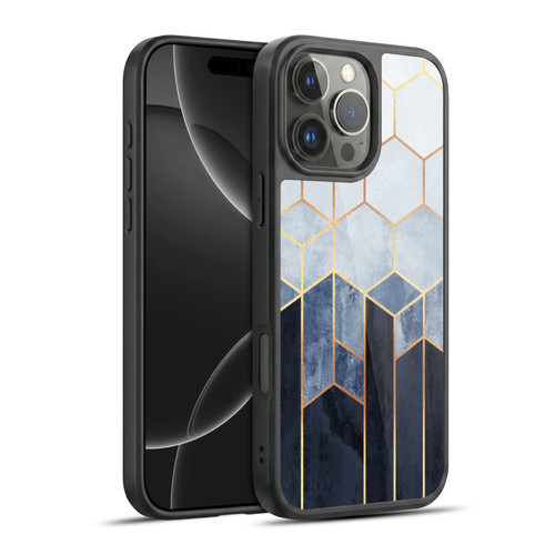 Elisabeth Fredriksson Sparkles Soft Blue Hexagons Gel Armour Case For Apple iPhone 16 Pro Max