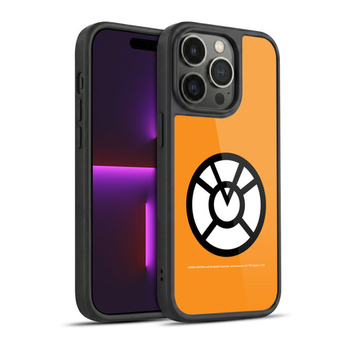 Green Lantern DC Comics Lantern Corps Orange Gel Armour Case For Apple iPhone 14 Pro