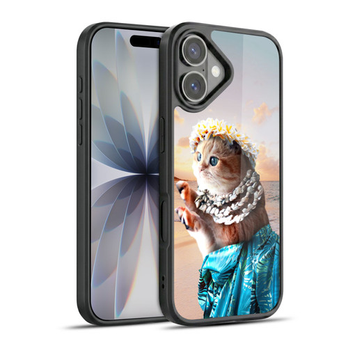 Random Galaxy Animals Aloha Hawaiian Cat Gel Armour Case For Apple iPhone 17