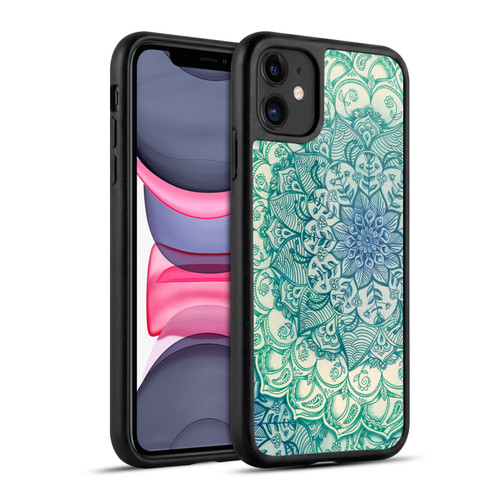 Micklyn Le Feuvre Mandala 3 Emerald Doodle Gel Armour Case For Apple iPhone 11