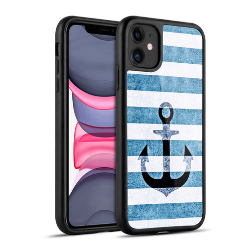 Monika Strigel Vintage Anchors Indigo Gel Armour Case For Apple iPhone 11