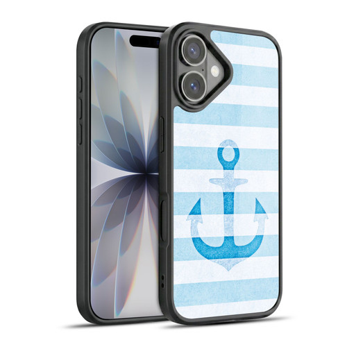 Monika Strigel Vintage Anchors Blue Gel Armour Case For Apple iPhone 17