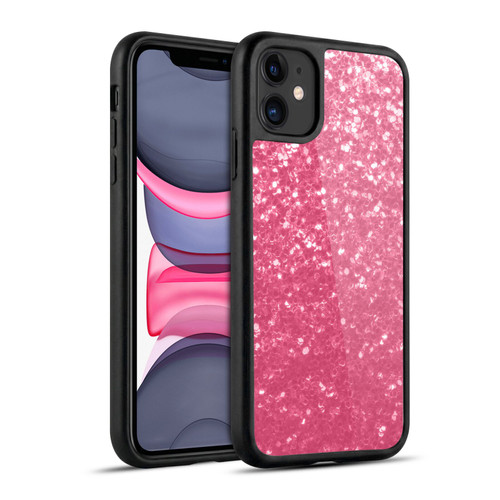 PLdesign Sparkle Prints Rose Pink Gel Armour Case For Apple iPhone 11