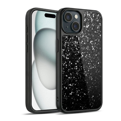 PLdesign Sparkle Prints Black Gel Armour Case For Apple iPhone 15