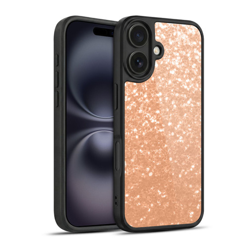 PLdesign Sparkle Prints Peach Gel Armour Case For Apple iPhone 16