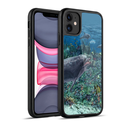 Simone Gatterwe Dolphins Reef Play Gel Armour Case For Apple iPhone 11